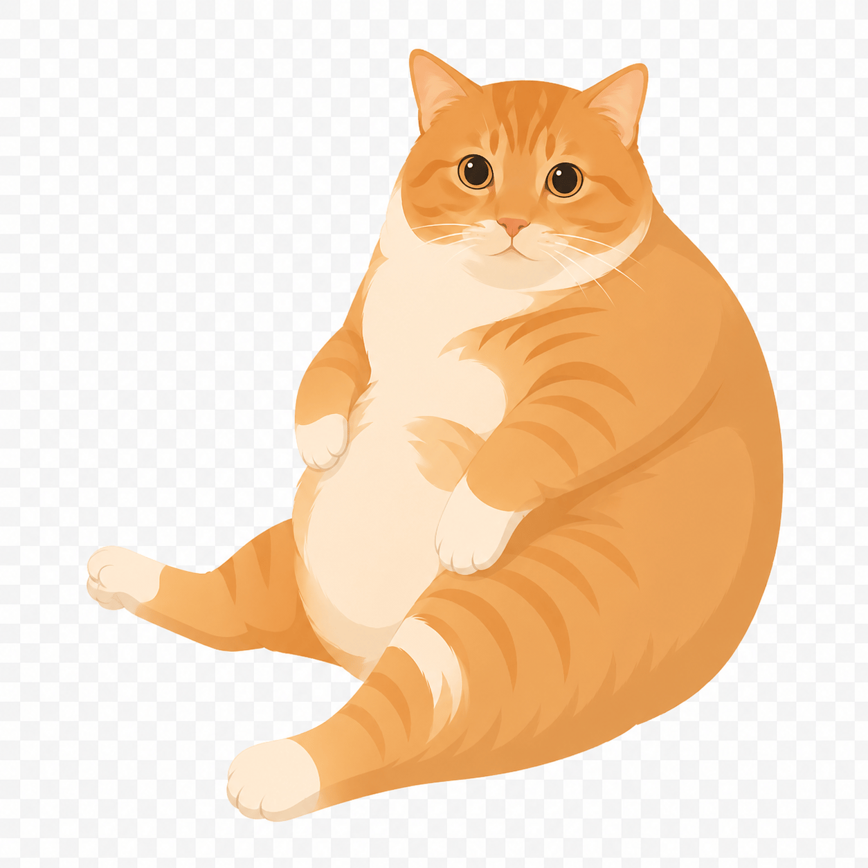 Chonky orange tabby